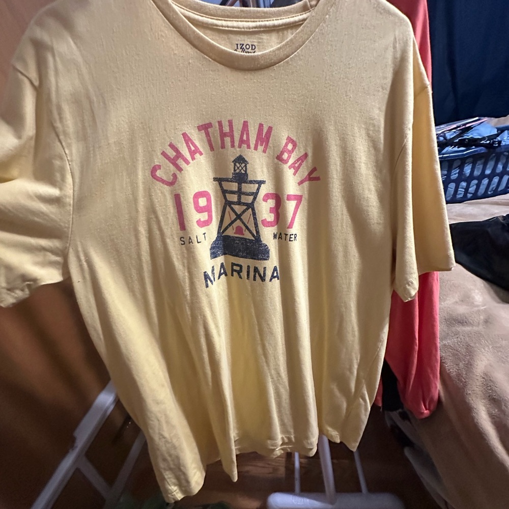 Izod Yellow Chatham Bay Graphic Tee